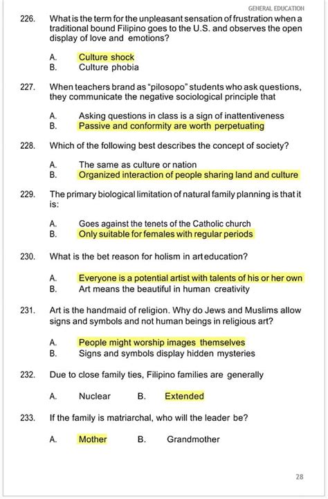 Let Reviewer Gen Ed Prof Ed And Major Let Reviewer Latest Unamed