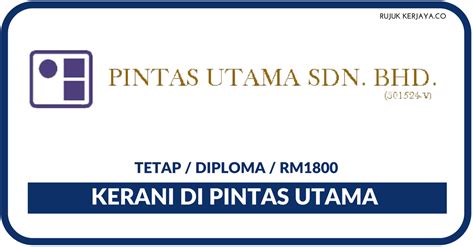 Its main office is in klang. Jawatan Kosong Terkini Pintas Utama ~ Kerani • Kerja ...