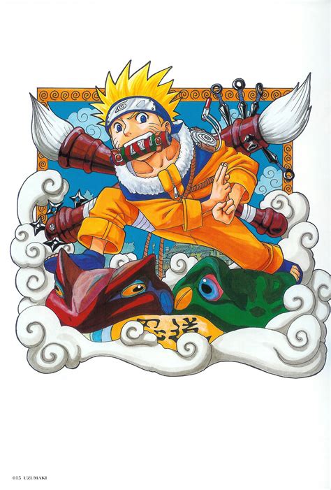 Kishimotomasashi Male Naruto Uzumaki Book Art Naruto Anime