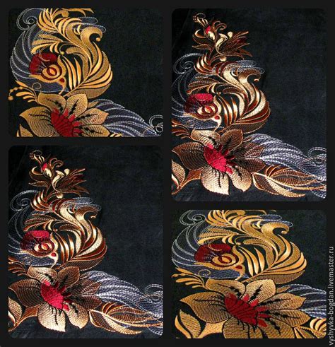 Set of machine embroidery designs by Khokhloma ART купить на Ярмарке Мастеров