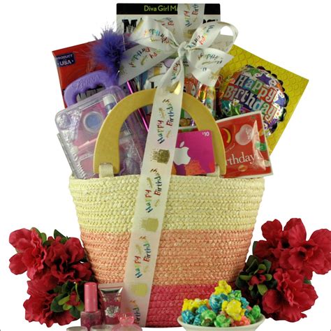 Fabulous Me Kids Birthday Basket For Girls Ages 9 To 12 T