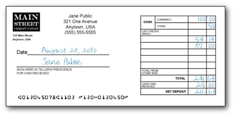 How To Fill Out The Deposit Slip Dummies Guide How To Fill A Bank