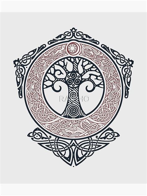 Yggdrasil Canvas Print By Raidho Redbubble Tattoo Life Tree Of