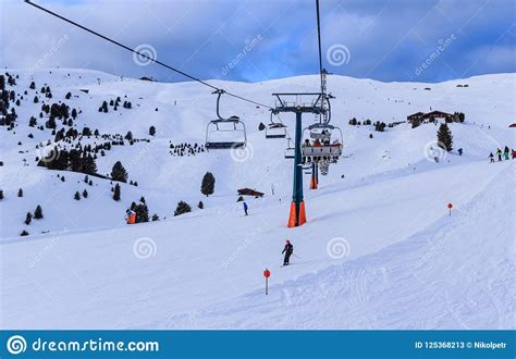 Ski Resort Of Selva Di Val Gardena Editorial Stock Photo Image Of