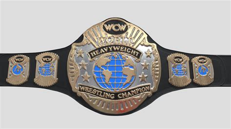 WCW WORLD HEAVYWEIGHT CHAMPIONSHIP BELT Download Free D Model By RadioactiveAG