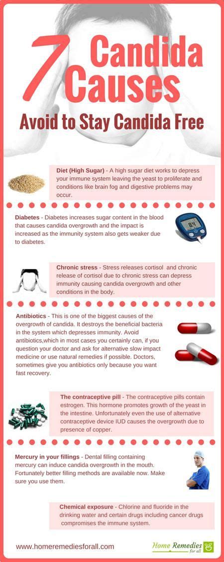 Candida Causes Infographic Yeast Infection Treatment Candida Overgrowth Yeast Infection