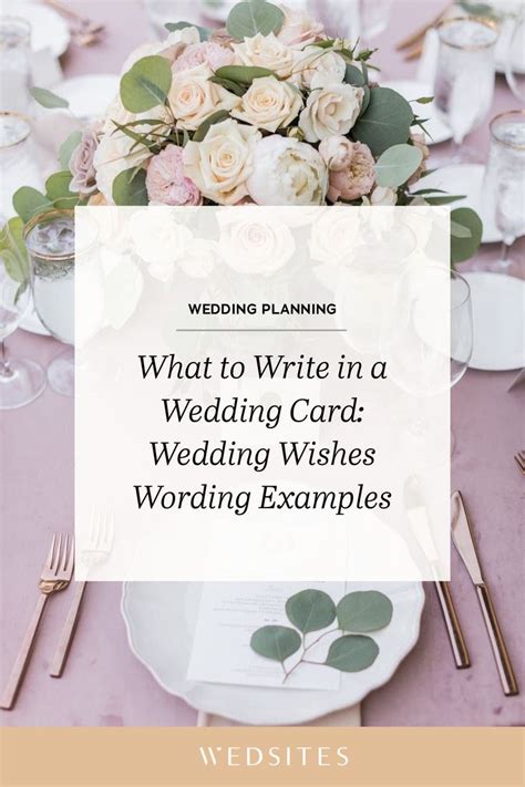 What To Write In A Wedding Card Wedding Wishes Wording Examples