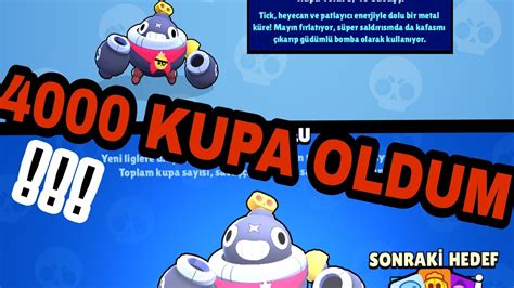 However, he can only do this a. 4000 KUPA OLDUM!-Brawl Stars - YouTube
