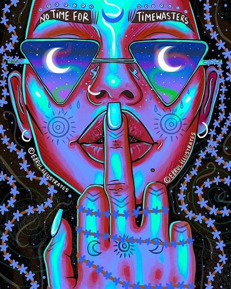 🖤🖕🏻 🍄 Good Vibes Only Funky Art Psychedelic Drawings Psychadelic Art