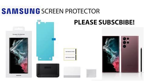 How To Apply Official Samsung Screen Protector For Samsung S Ultra