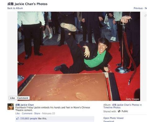 Jackie Chans Photos On His Facebook Barnorama