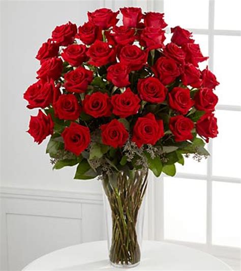 3 Dozen Red Rose Vase Northern Blvd Florist Queens