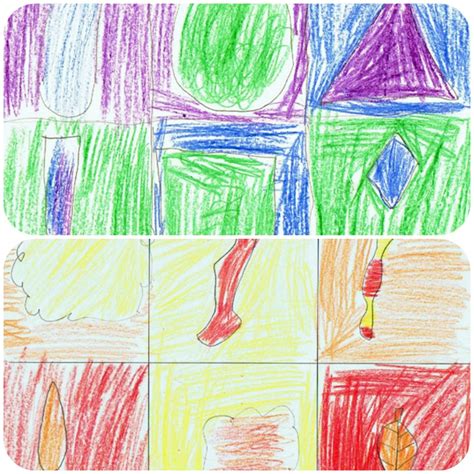 Organic And Geometric Shapes Drawing Lessons For Kids Kinderart
