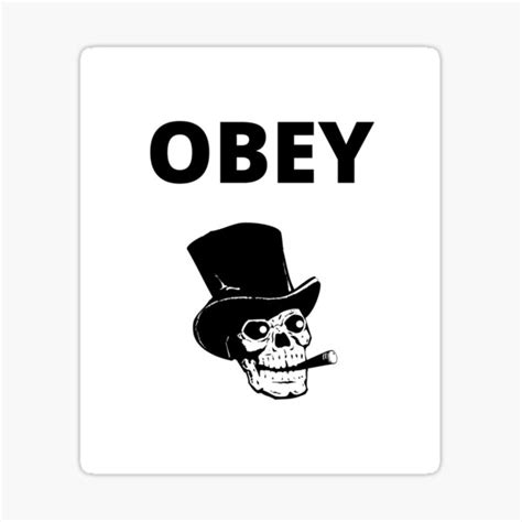 Obey Sticker By Theimpact Redbubble