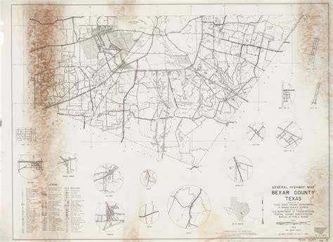 General Highway Map Bexar County Texas The Portal To Texas History