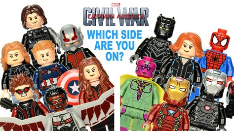 Lego Captain America Civil War Team Captain America Vs Team Iron Man