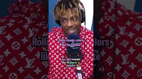 Juice Wrld Freestyles Over My Name Is Youtube