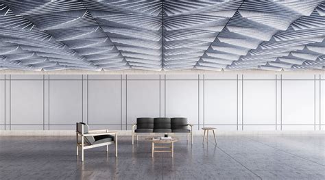 Ceiling panels with exceptional acoustics, providing maximum sound absorption, and endless finishes possibilities. Instyle's Ecoustic Sculpt Collection of Designer Acoustic ...