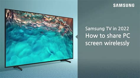 Samsung Tv How To Screen Mirroring To Pc Youtube