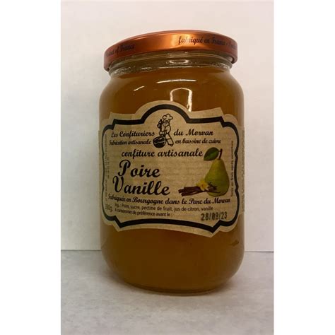 CONFITURE DE POIRE ET DE VANILLE LES CONFITURES DU MORVAN
