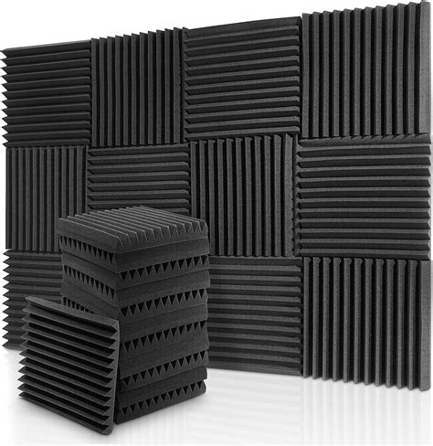 Donner 12 Pack Acoustic Panels 2 X 12 X 12 Thicken Acoustic Foam