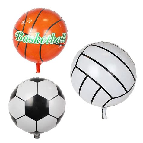 5pcs 18 Inches Round The Football Foil Balloons Holiday Decoration