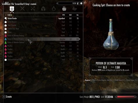Ultimate Potions Creation At Skyrim Nexus Mods And Community
