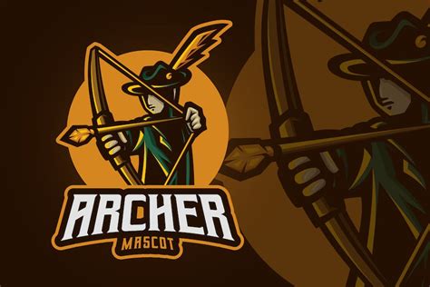 Archer Mascot Logo Graphic Templates Envato Elements