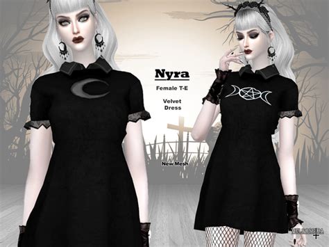 Nyra Gothic Mini Dress By Helsoseira At Tsr Sims 4 Updates