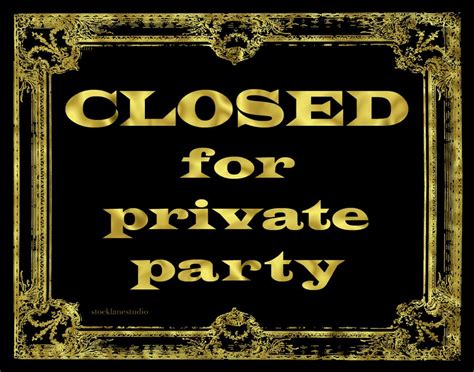 Private Event Sign Printable Closed For Private Party Sign In Etsy Uk