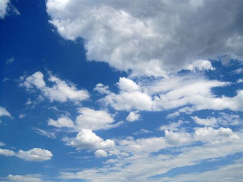 Cloud Filled Blue Sky Free Stock Photo Public Domain Pictures