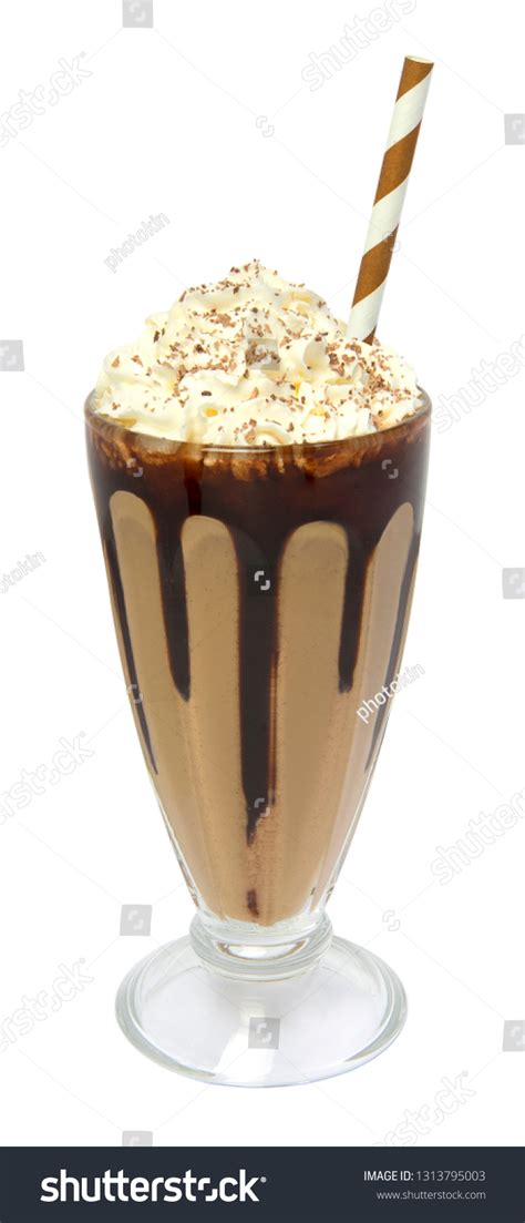 Iced Coffee Whipped Cream Isolated On Stock Photo 1313795003 Shutterstock