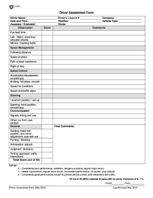 Investorwords com terms starting with c. Fillable 8 Sample Driver Assessment Forms - Edit, Print ...