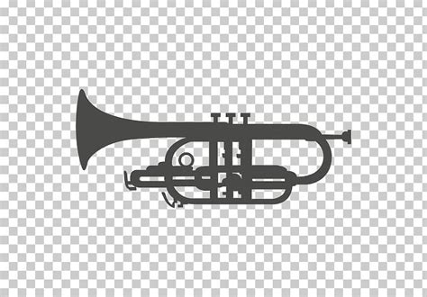 Cornet Trumpet Mellophone Bugle Silhouette Png Clipart Baritone Horn