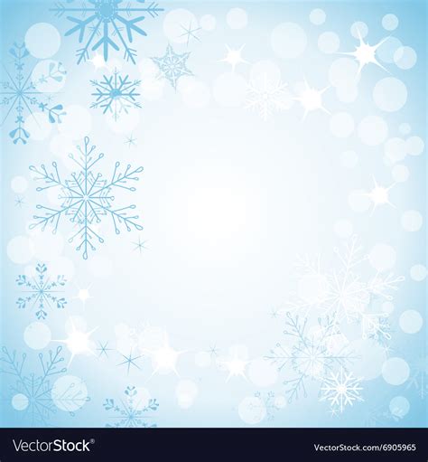 Winter Light Blue Background Royalty Free Vector Image