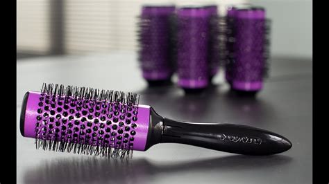 Part hair into 2 equal parts, bringing both around to rest on your shoulders. Click n Curl - Detachable Round Brush Roller Set - YouTube