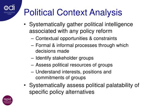 Ppt Tools To Understand The Political And Policy Context And Engage