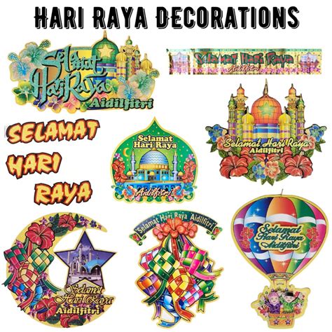 Sg Stock Hari Raya Decoration Selamat Aidilfitri Malay New Year 2023