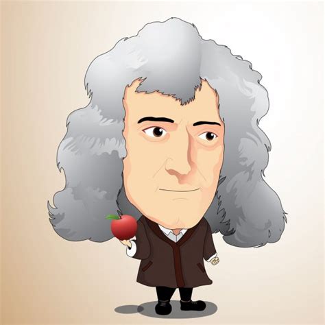 Foto Isaac Newton Ilustración Vectorial Sir Isaac Newton — Vector