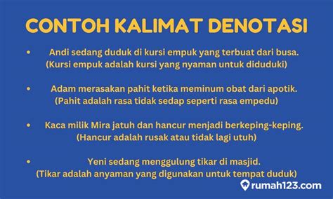 Contoh Kalimat Denotasi Dan Konotasi Serta Penjelasannya