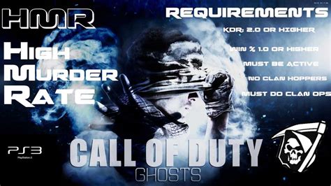 Call Of Duty Ghosts Recruiting Now Hmr Clan Youtube