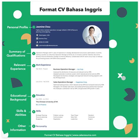 Contoh Cv Bahasa Inggris Yang Menarik Koleksi Gambar