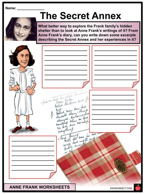 Anne Frank Facts Biography And Worksheets For Kids
