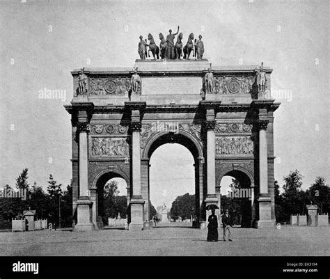 One Of The First Halftones Arc De Triomphe In Paris France 1880