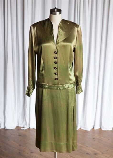 Princess Mary Dress Vintage 30s Dress 1930s Green Dress Etsy 1920s