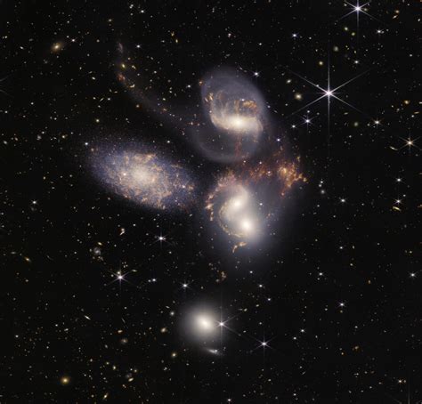 New Photo Of 5 Galaxies Colliding Taken By The James Webb Telescope