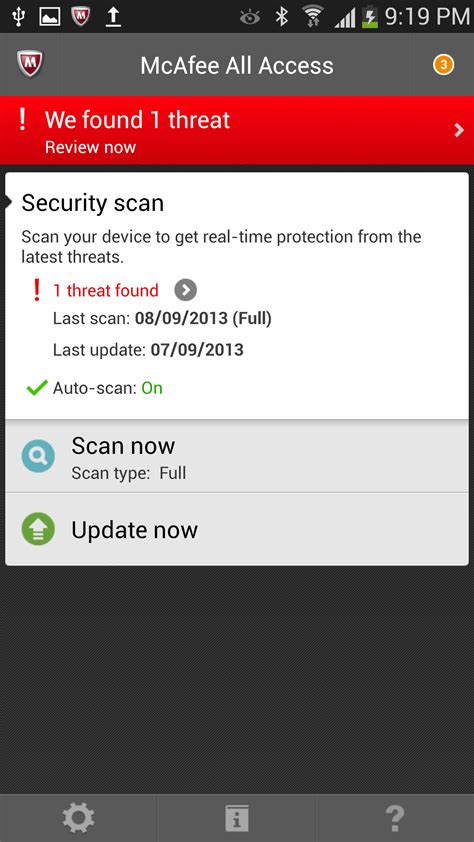 Mcafee Support Community Mcafee All Access Detects Threat On Android
