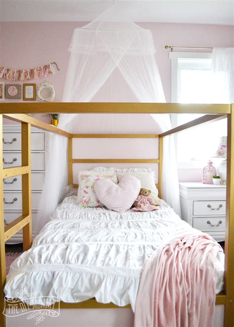 A Pink White And Gold Shabby Chic Glam Girls Bedroom