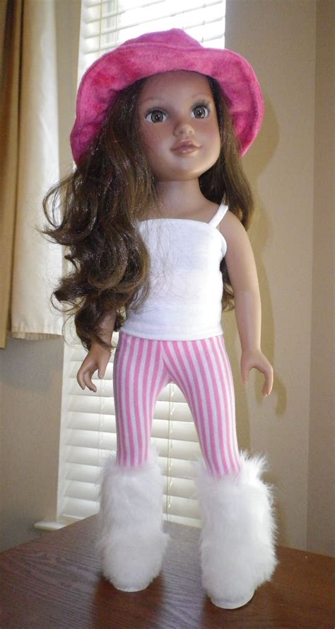 kyla s rocking it in her white fur boots american girl clothes doll clothes american girl