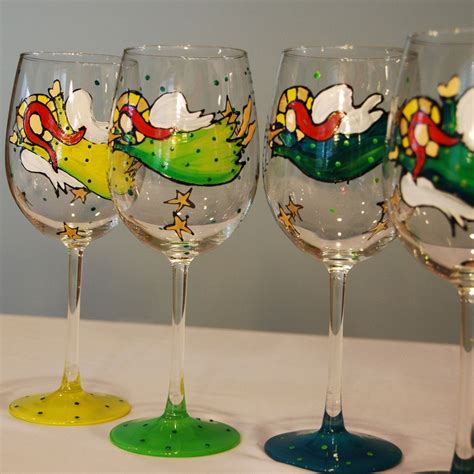 Irish Angel Wine Glasses Various Colors Available Lighted Wine Bottles Wine Bottle Decor